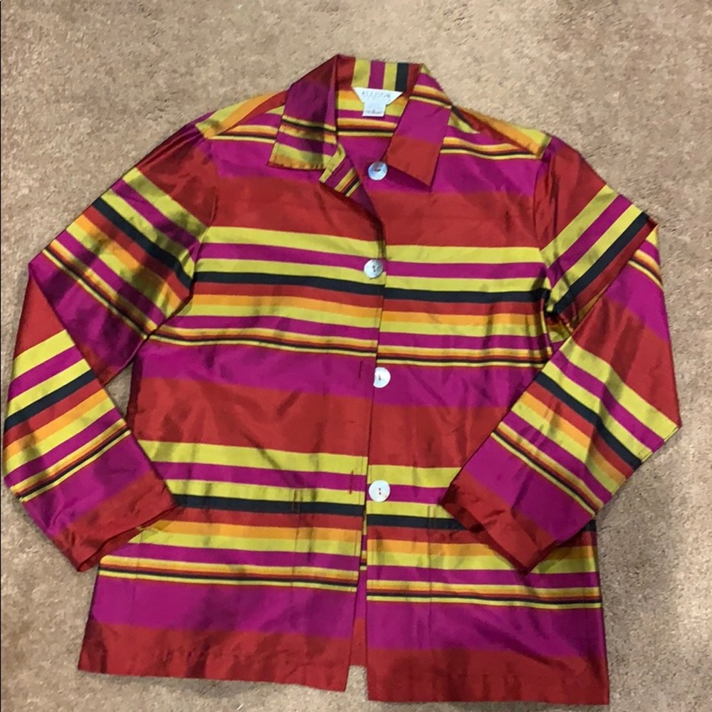 Allison Taylor 100% silk blouse